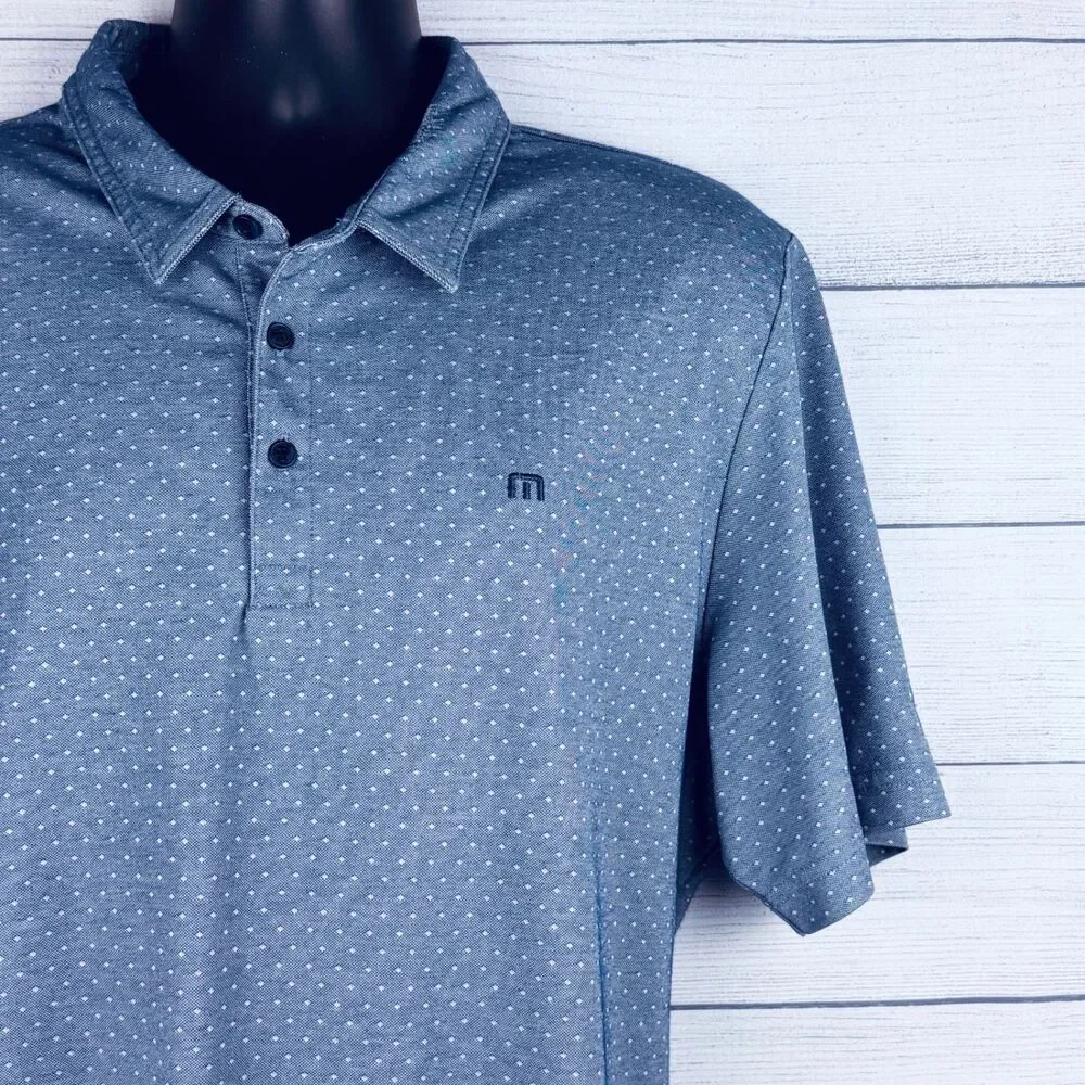 TravisMathew Blue Golf Polo XXL - Picture 2 of 11